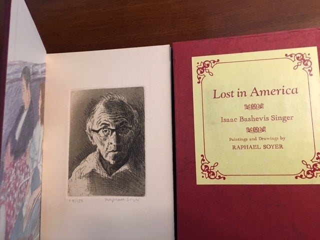 Item #13738 LOST IN AMERICA. Paintings and Drawings by Raphael Soyer. Isaac Bashevis Singer.