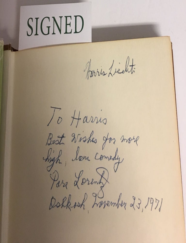 Item #14410 PARE LORENTZ And The Documentary Film. Inscribed by Pare Lorentz. Robert L. Snyder.