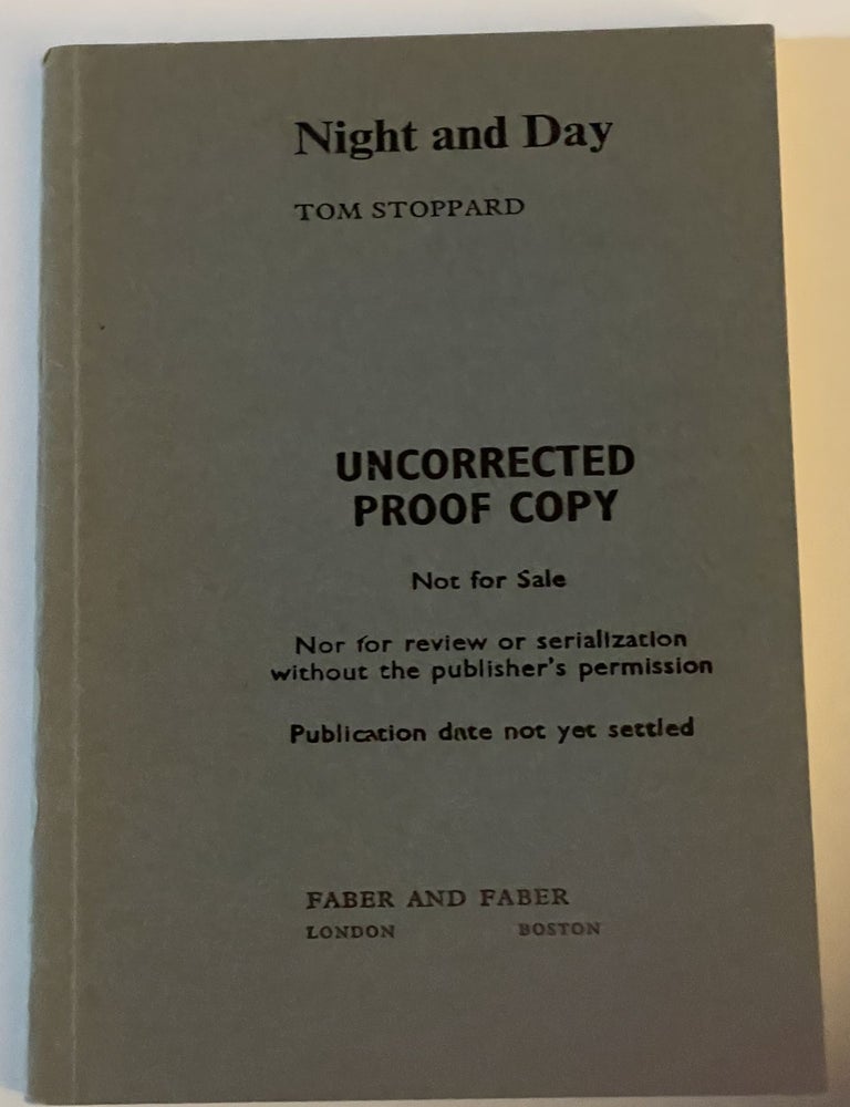 Item #15359 NIGHT AND DAY. Tom Stoppard.