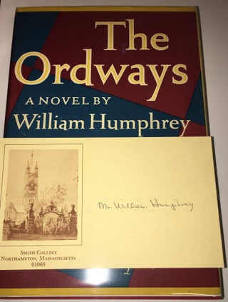 Item #ESB12093 THE ORDWAYS. A Novel. William Humphrey