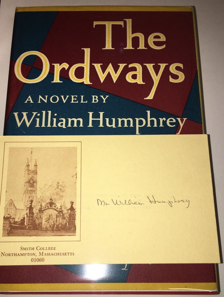 Item #ESB12093 THE ORDWAYS. A Novel. William Humphrey.